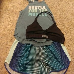 VS Pink workout outfit